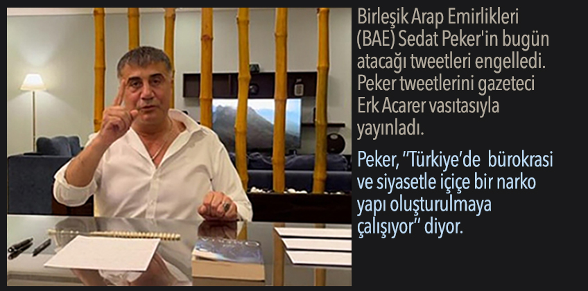 Sedat Peker'den bomba açıklama: Uyuşturucu- yargı- bakanlık üçgeni