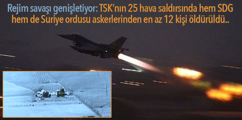 Savaş uçakları Kobani’yi bombaladı!